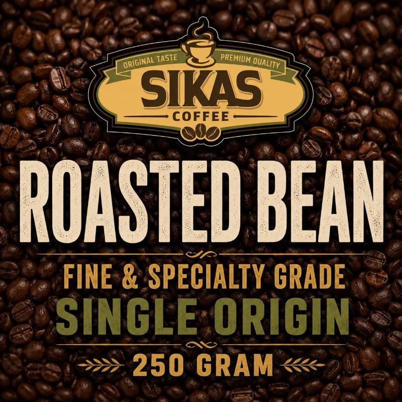 Roasted Bean Kopi & Fine Grade (Single Origin 250 Gram)