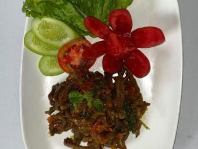 Usus Goreng Sambal Cobek (tanpa nasi)