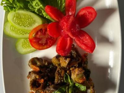 Ati Ampela Goreng Sambal Cobek (tanpa nasi)