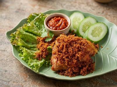 ayam lengkuas,lalaban,sambal