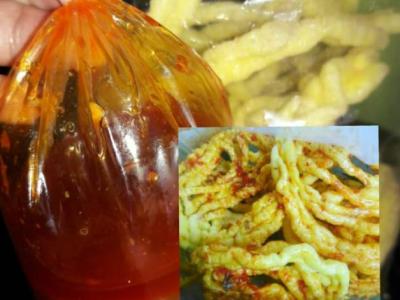 Kerupuk Mie Sangray Plus Sambel Oncom