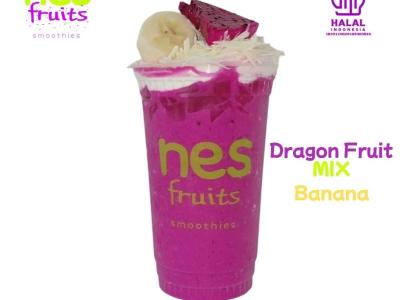 Smoothies Dragon Fruit Mix Banana
