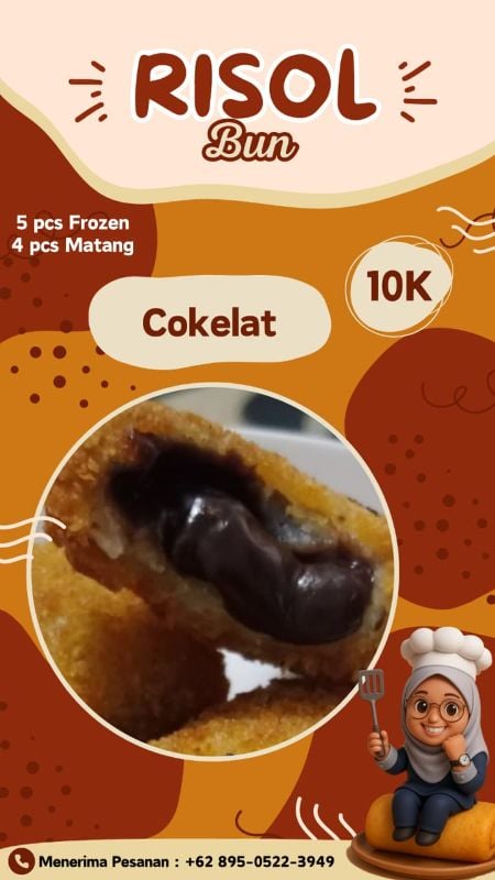 Risol Coklat Frozen